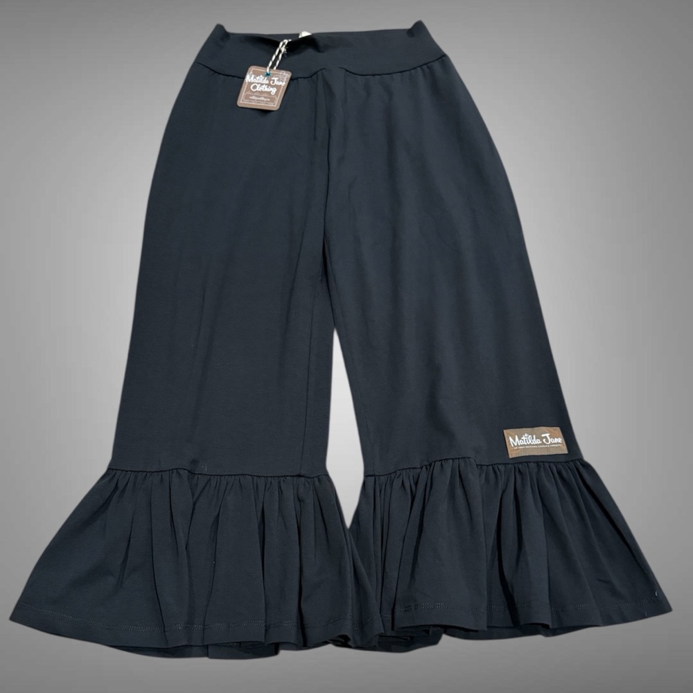 NWT Matilda Jane Big Ruffle Pants Black, Cropped, Women’s Small - Picture 3 of 6